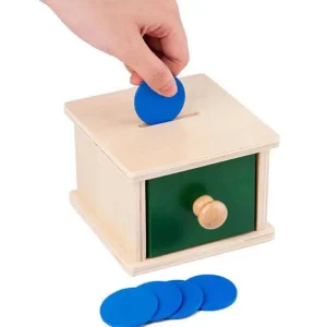 Wooden Montessori Imbucare Box (Coin and Ball)- Best montessori toys