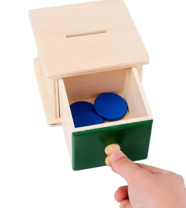 Wooden Montessori Imbucare Box (Coin and Ball)- Best montessori toys