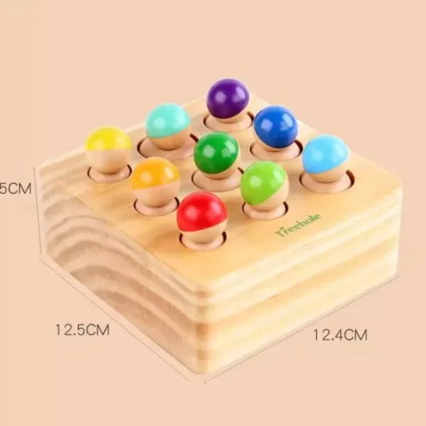 Wooden Montessori Peg People Sensory Toy- Fine motor skills toys