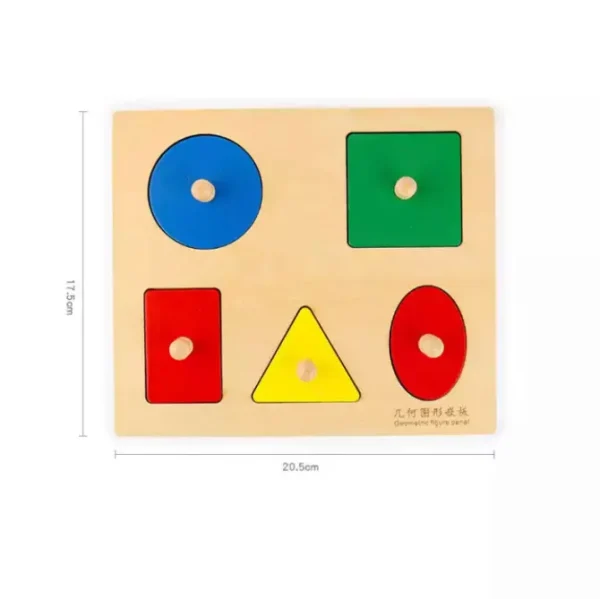 Wooden Montessori Shape Puzzle-Fine motor skills toys