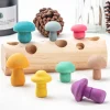 Wooden Mushroom Game- Fine motor skills toys