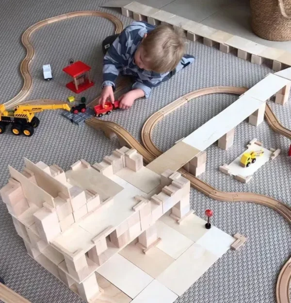 Wooden Nature Create Building blocks - Open Ended Wooden Toys