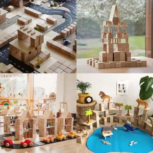 Wooden Nature Create Building blocks - Open Ended Wooden Toys