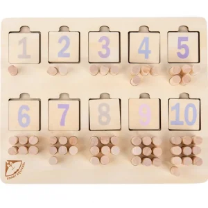 Wooden Number & Peg Matching Board-Mathematics toys