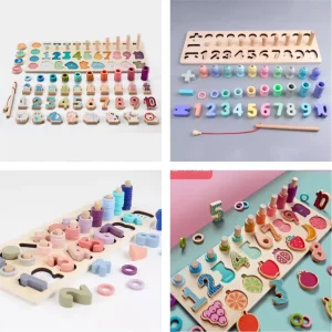 Wooden Number Counting Board -Mathematics Educational Toys