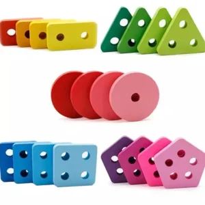 Wooden number shape and fraction -Mathematics toys