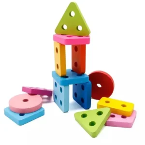 Wooden number shape and fraction -Mathematics toys