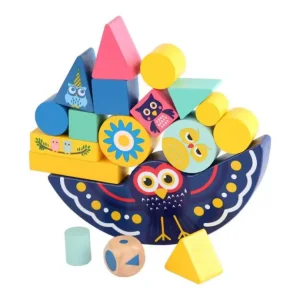 Wooden Owl Balance Game - Fine motor skills toys