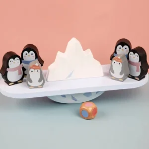 Wooden Penguin Balance Game-Fine motor skills toys