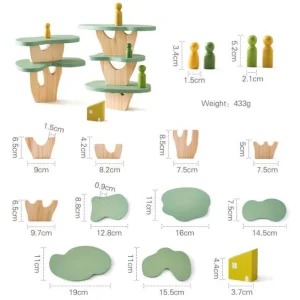 Wooden People, buildings, animals play set - Best Open Ended Learning Toys