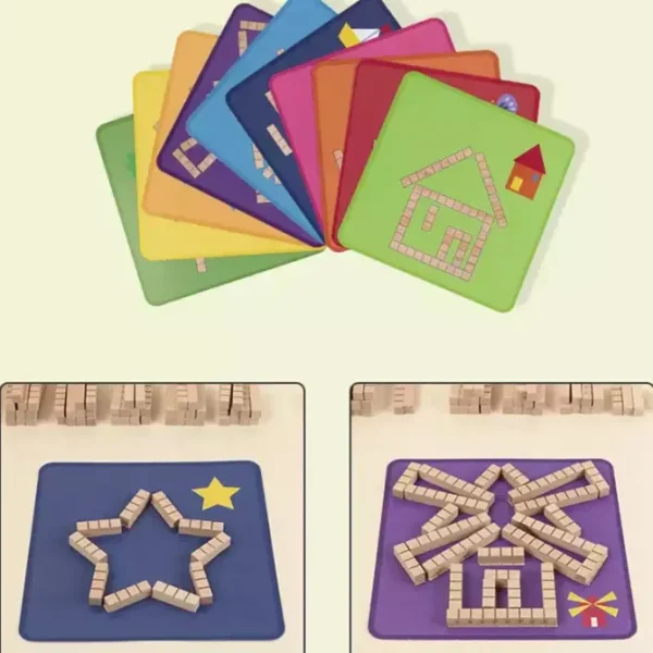 Wooden Puzzle Pieces-Mathematics toys