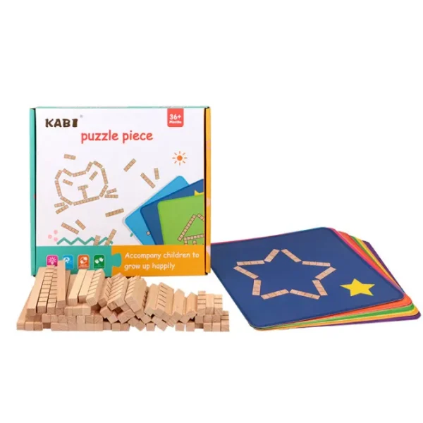 Wooden Puzzle Pieces-Mathematics toys