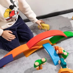 Wooden Rainbow Bridge - Open ended wooden toys
