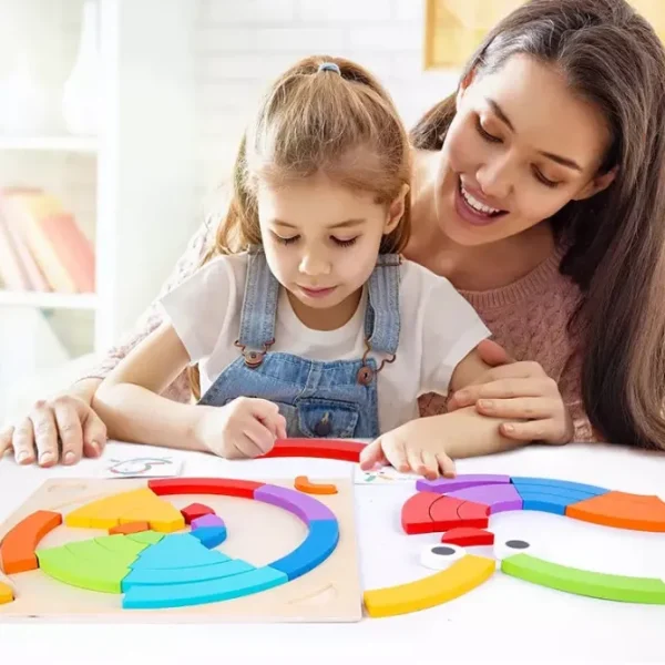 Wooden Rainbow Creative Blocks-Open ended wooden toys