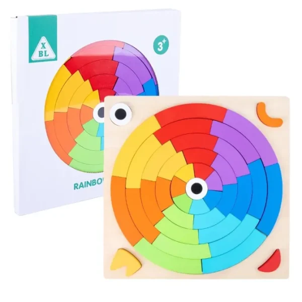 Wooden Rainbow Creative Blocks-Open ended wooden toys