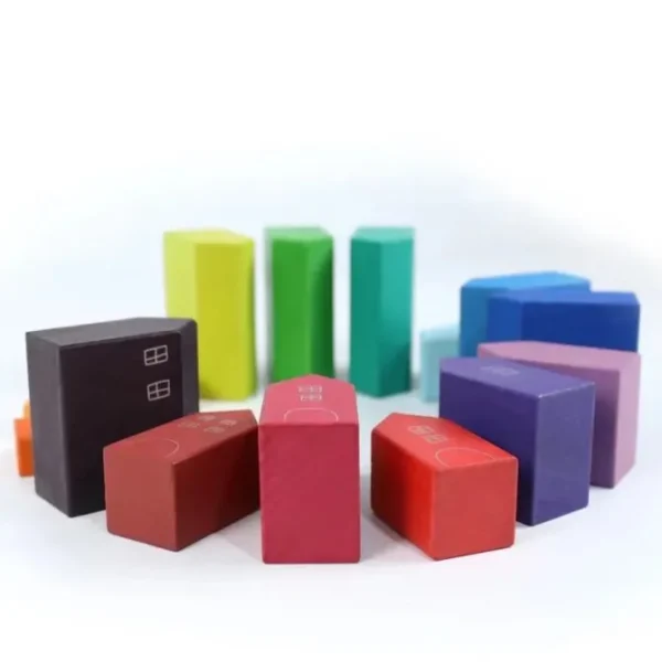 Wooden Rainbow Houses - Open ended wooden toys