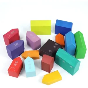 Wooden Rainbow Houses - Open ended wooden toys