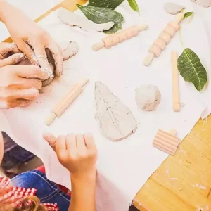 12 Wooden Rolling Pins - Fine motor skills toys