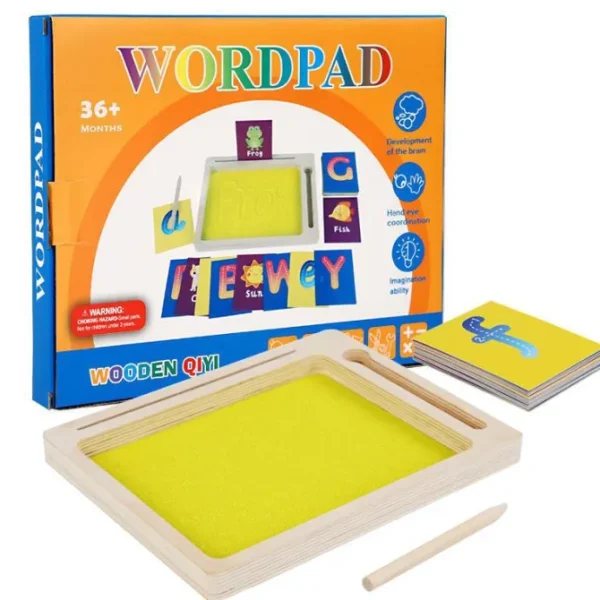 Wooden Sand Tray Wordpad - Best Fine Motor Skills