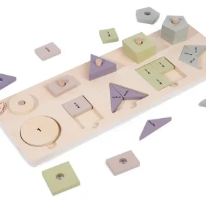 Wooden Shape Counting and Fraction Board- Mathematics toys