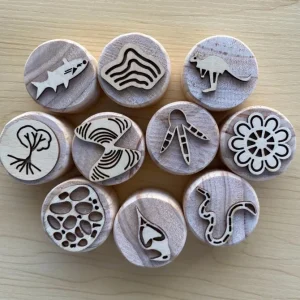 Wooden Stamps Aboriginal Culture - Best Open Ended Toys