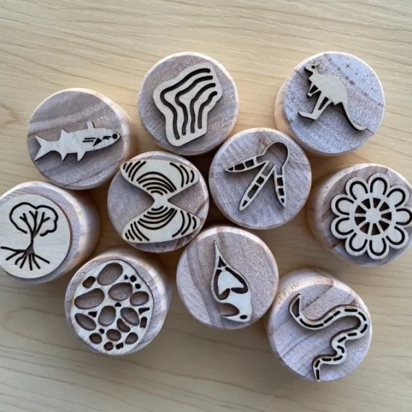 Wooden Stamps Aboriginal Culture - Best Open Ended Toys