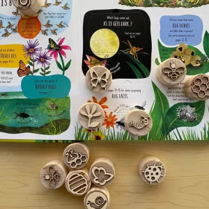 Wooden Stamps Insect Set - Open Ended Wooden Toys