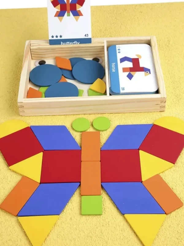 Wooden Step By Step Learning Creative Puzzle - Mathematics Educational Toys