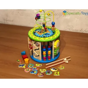 Wooden Tactile Multi-Activity - Fine motor skills toys