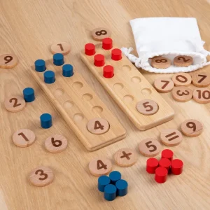 Wooden Ten Frame Unit Plus - Best Wooden Mathematical Toys