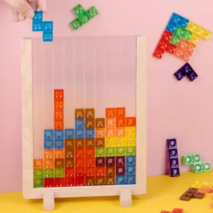 Wooden Tetris Game-Mathematics toys