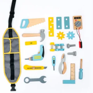 Wooden Tool Belt Play Set - Best Wooden Open Ended Toys