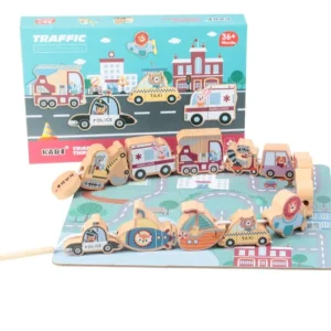 Wooden Traffic Rope Toy - Best Educational Wooden Toy