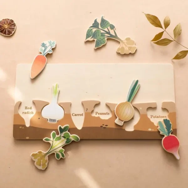 Wooden Vegetable puzzle - The best Montessori Toys