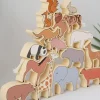 Wooden Wildlife Stacking-Open ended wooden toys