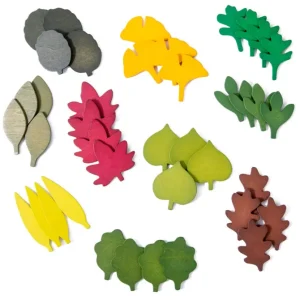 Woodland Leaves 40 pieces-Open ended wooden toys