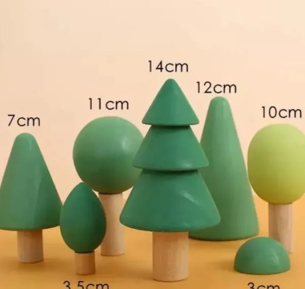 Woodland Trees Play Set - Open ended wooden toys