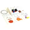 Write and Wipe Activity Cards Letters/Numbers-Fine motor skills toys