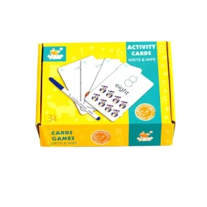 Write and Wipe Activity Cards Letters/Numbers-Fine motor skills toys